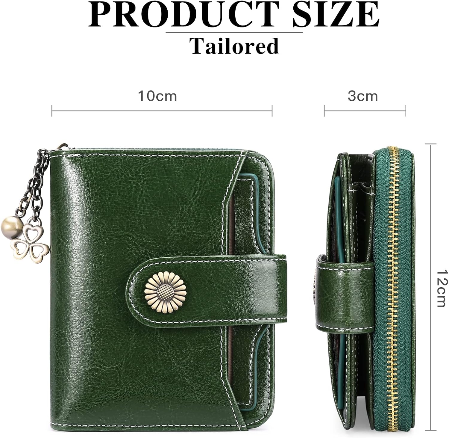 Thumbnail 5 de SENDEFN women’s genuine leather small bifold wallet with RFID protection