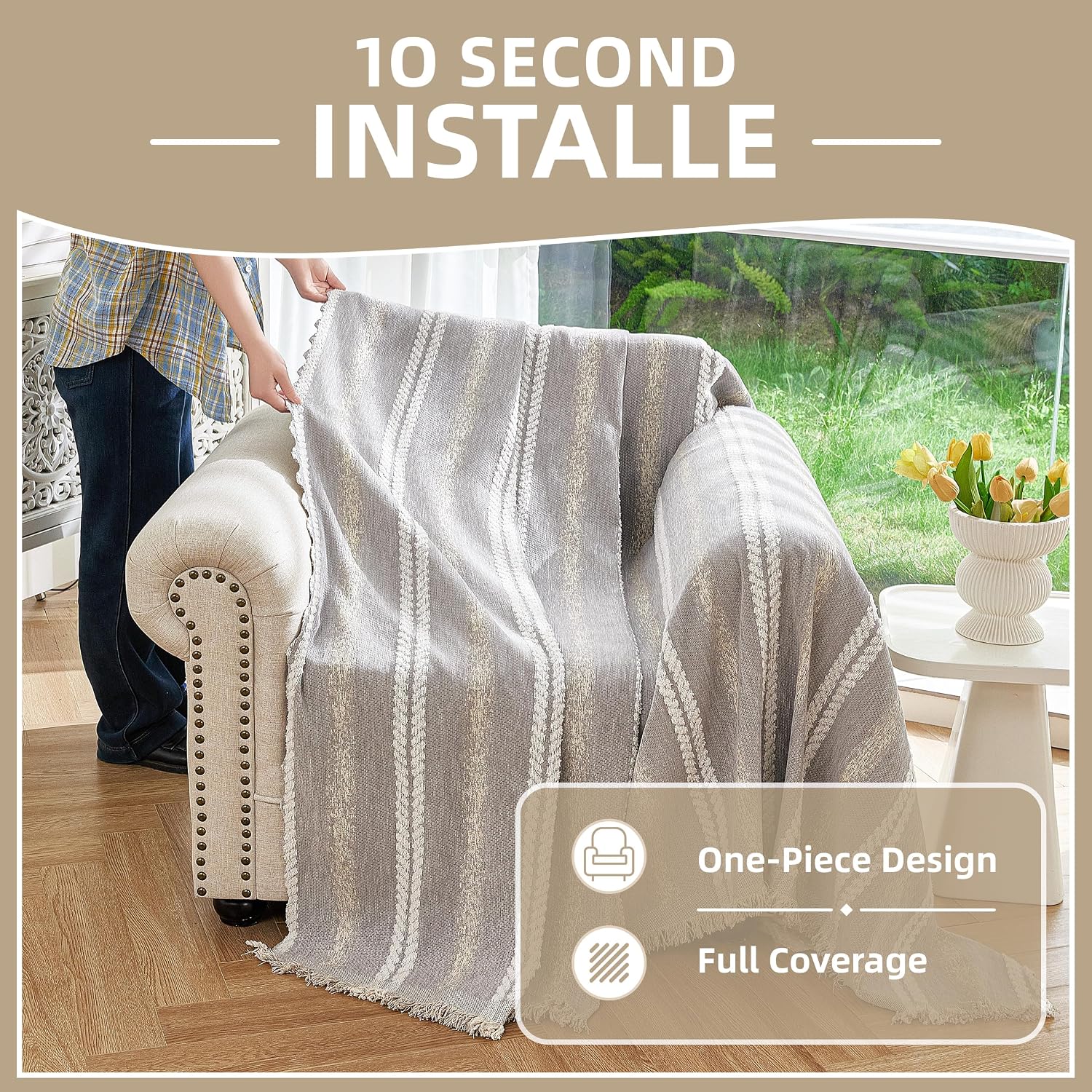 Thumbnail 4 de Fuyulacom Couch Cover, Chenille