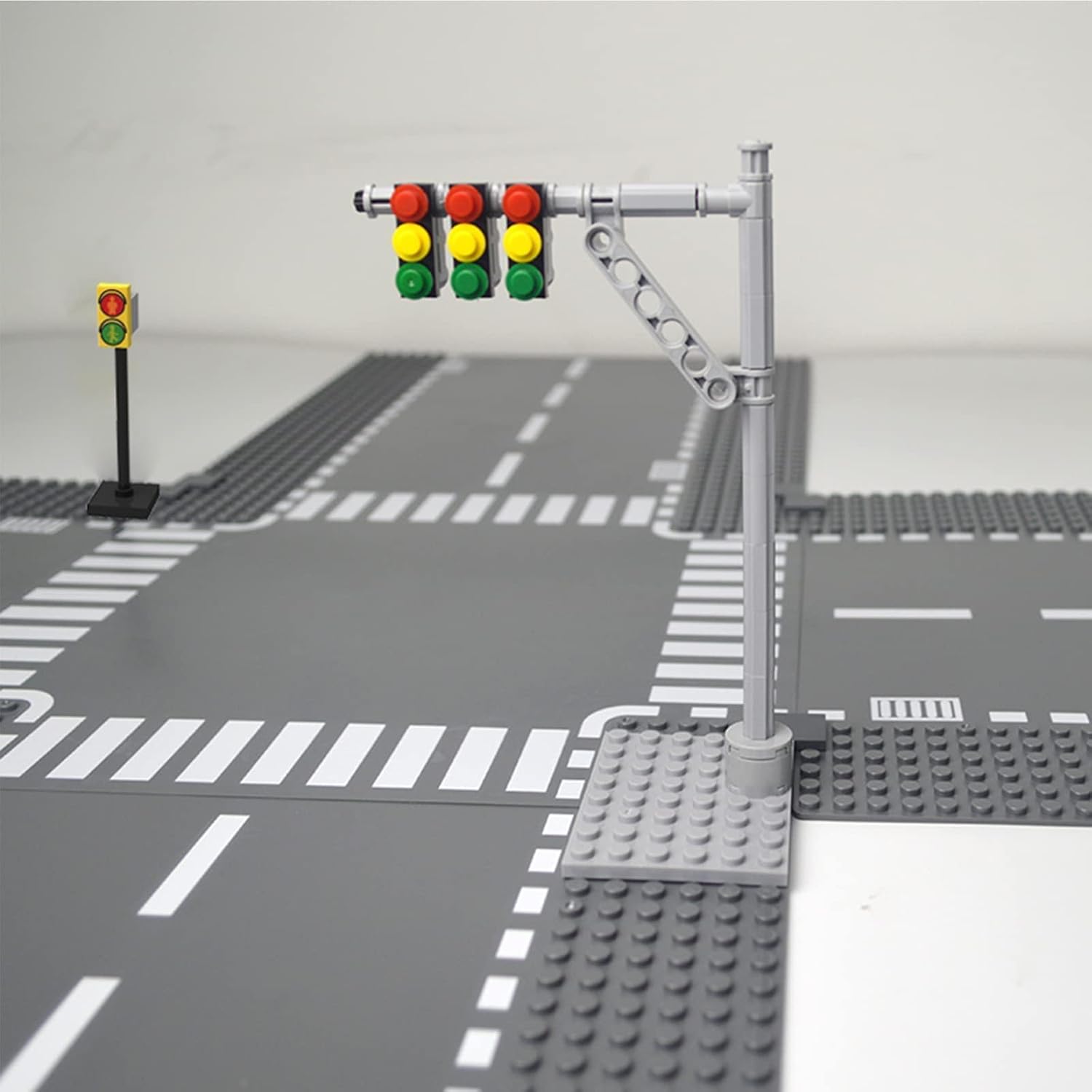 Detalle 1 de shineFinder City Set verkeersbordenset voor bouwplaten en bouwstenen