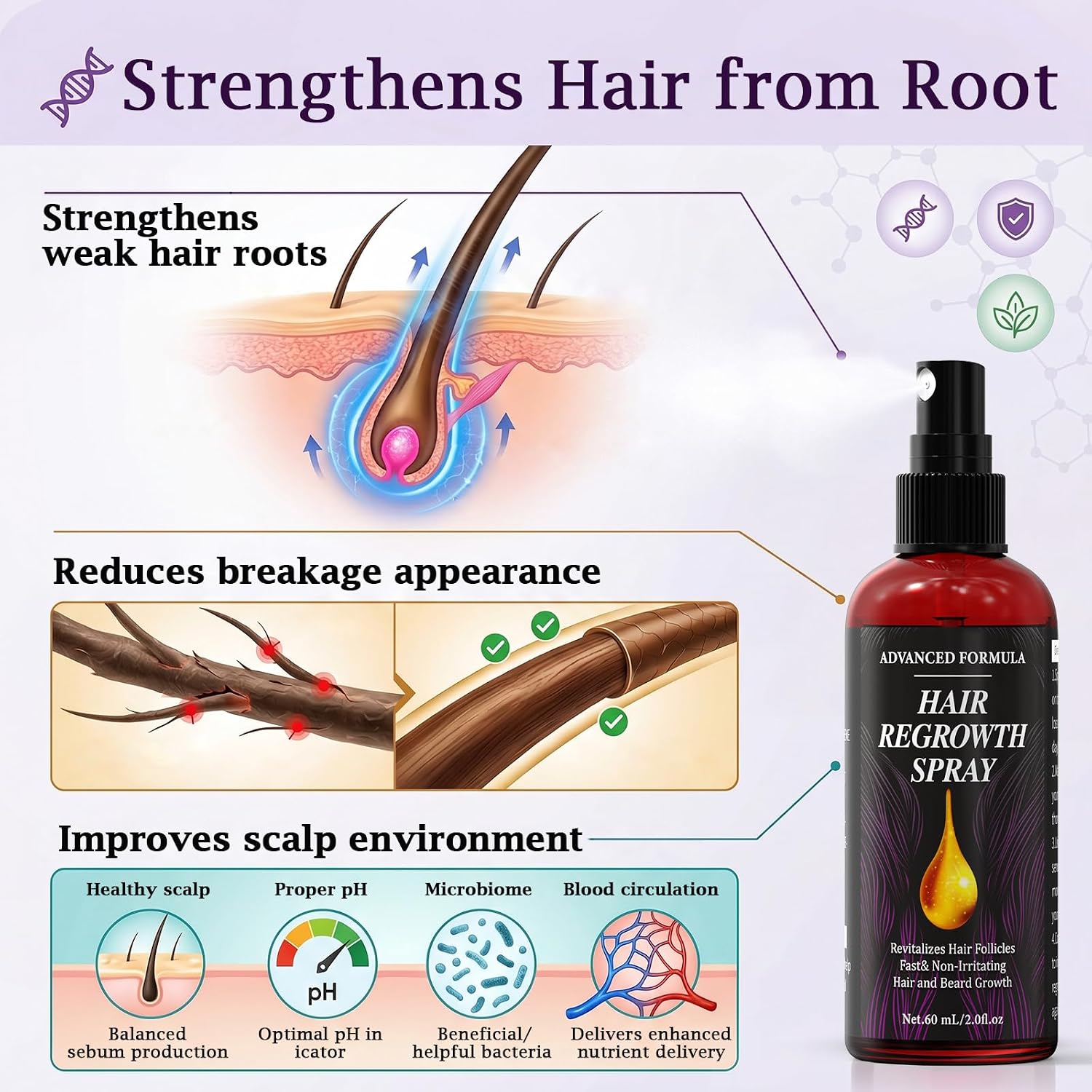 Thumbnail 3 de Voltuno Siero Capelli Rosmarino Ricino Anti-caduta – 60 ml