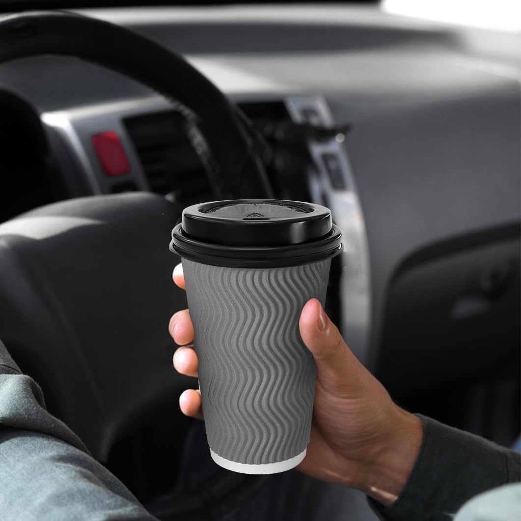 Thumbnail 5 de BYSNOW 16 oz Coffee Cups with Lids