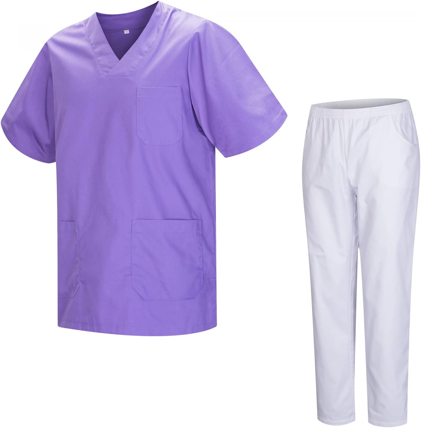 Detalle de Misemiya Uniforme Médical Unisexe 817-8312-BLANCO (Blanc et Orange) - X-Large
