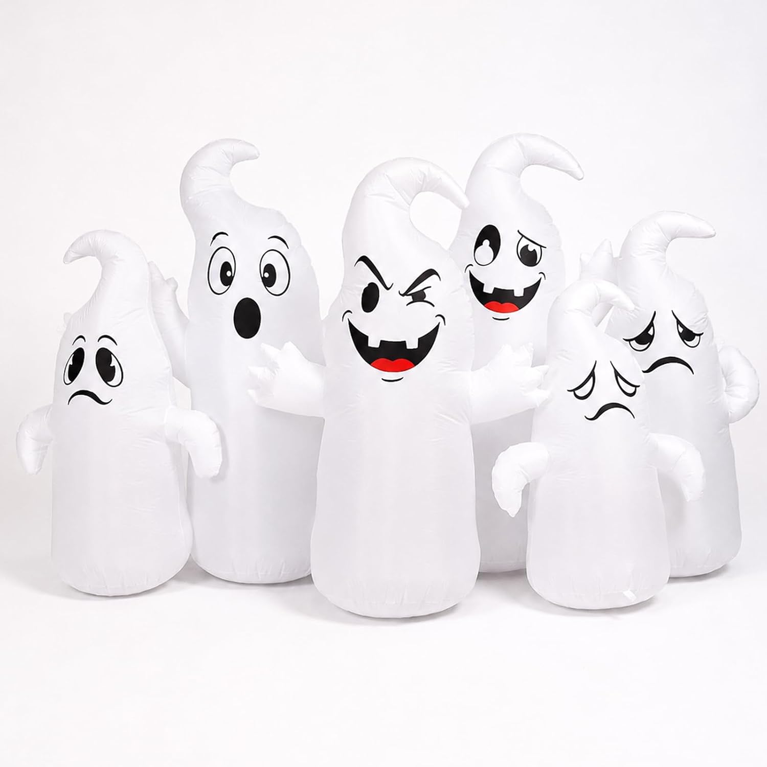 Detalle 2 de IRETG 8FT Halloween Inflatable, 5FT Tall with Six LED-Lit Ghosts
