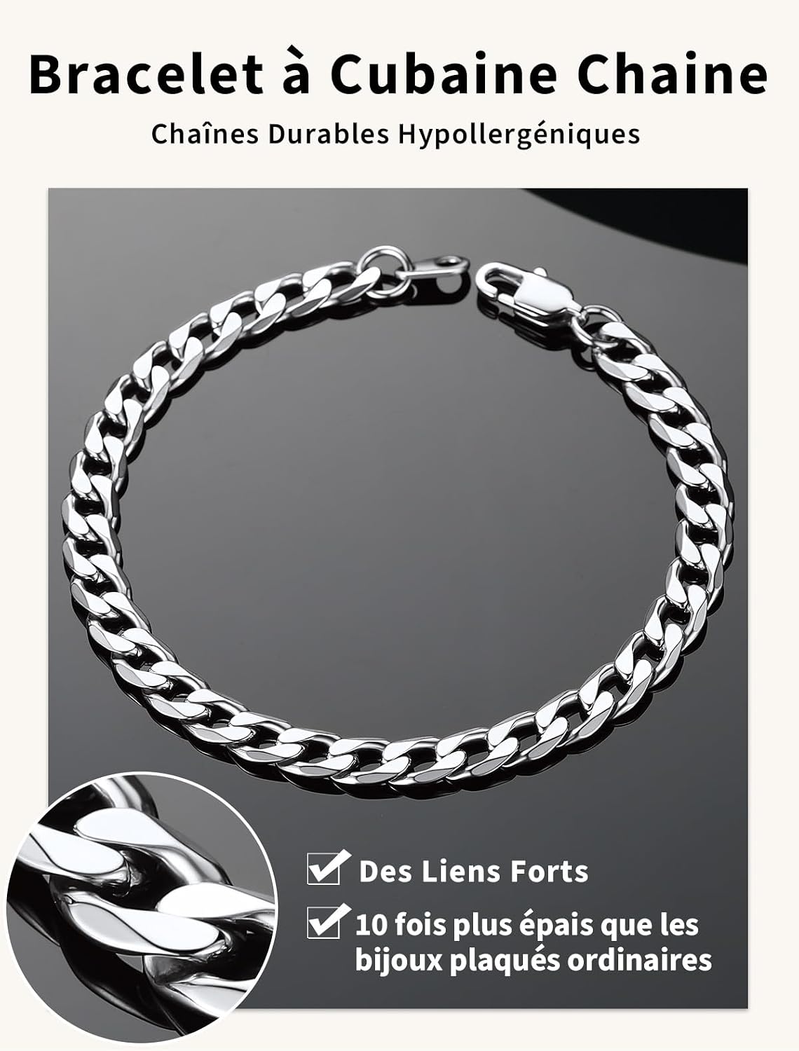 Detalle 2 de ChainsHouse Bracelet Gourmette 21 cm