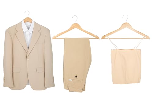 Detalle 2 de Amazon Basics Perchas de madera 10 unidades 👔