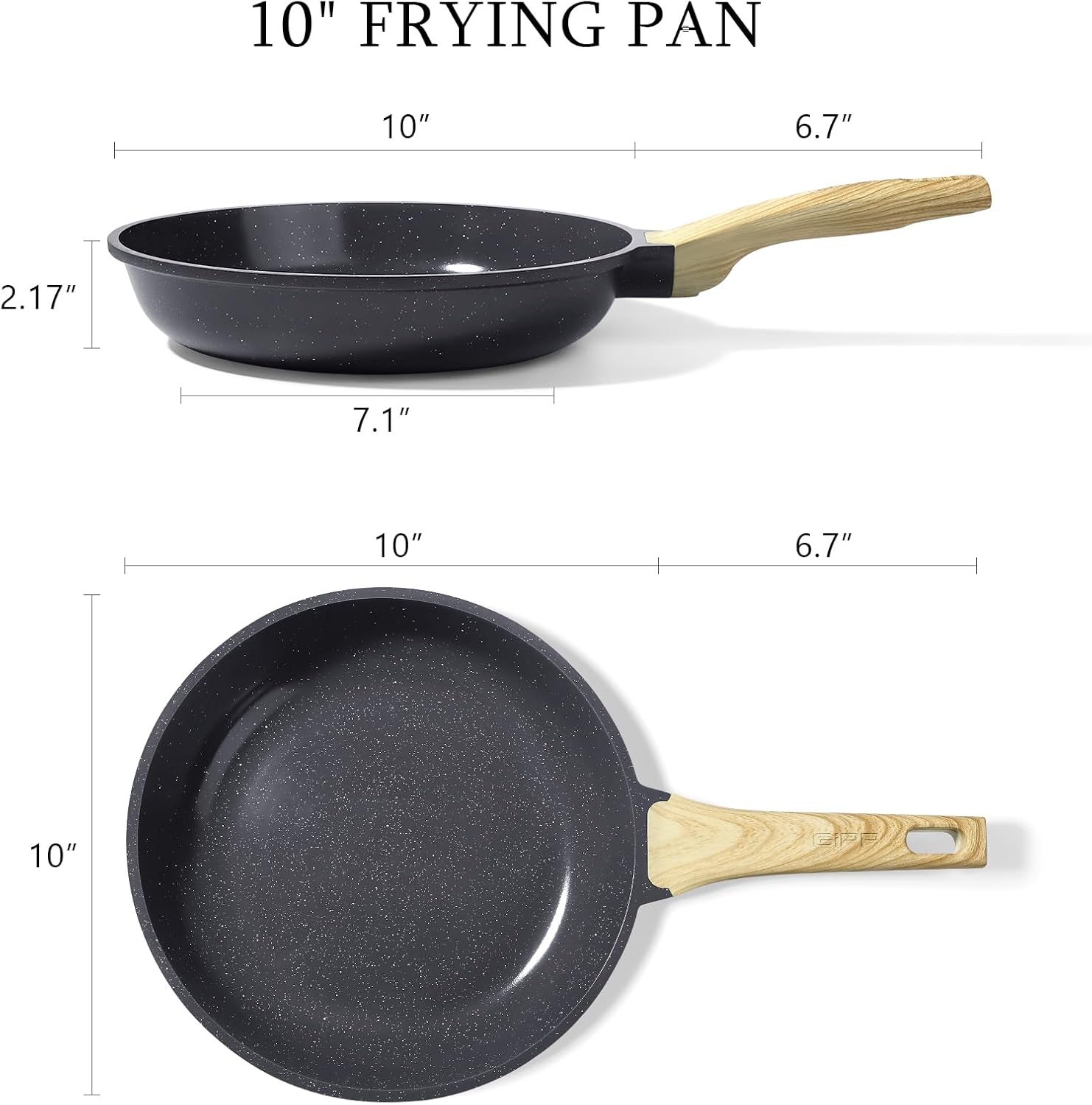 Detalle 2 de GiPP 10-Inch Ceramic Nonstick Skillet ⚙