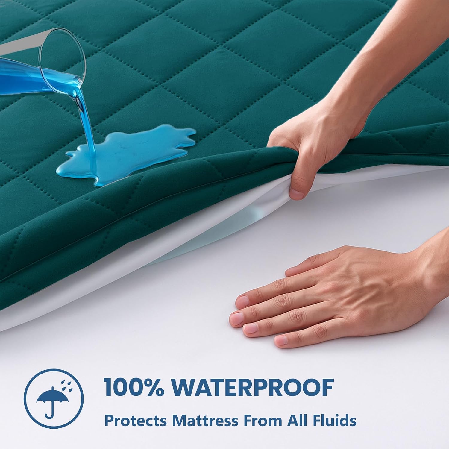 Detalle de YSTELLAA Protège Matelas Impermeable 160x200