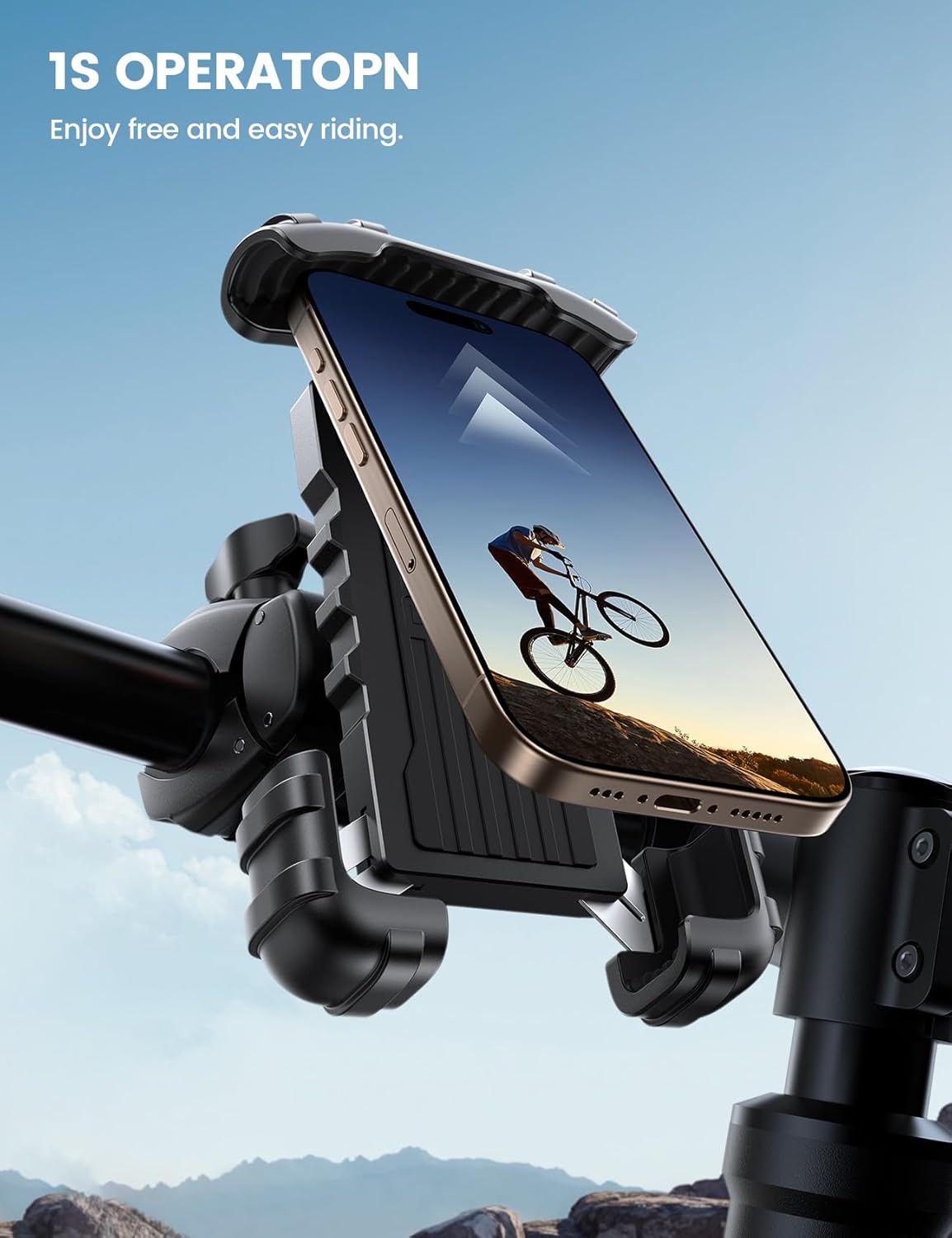 Thumbnail 1 de Lamicall Bike Phone Holder Mount — Lockable & Rotating