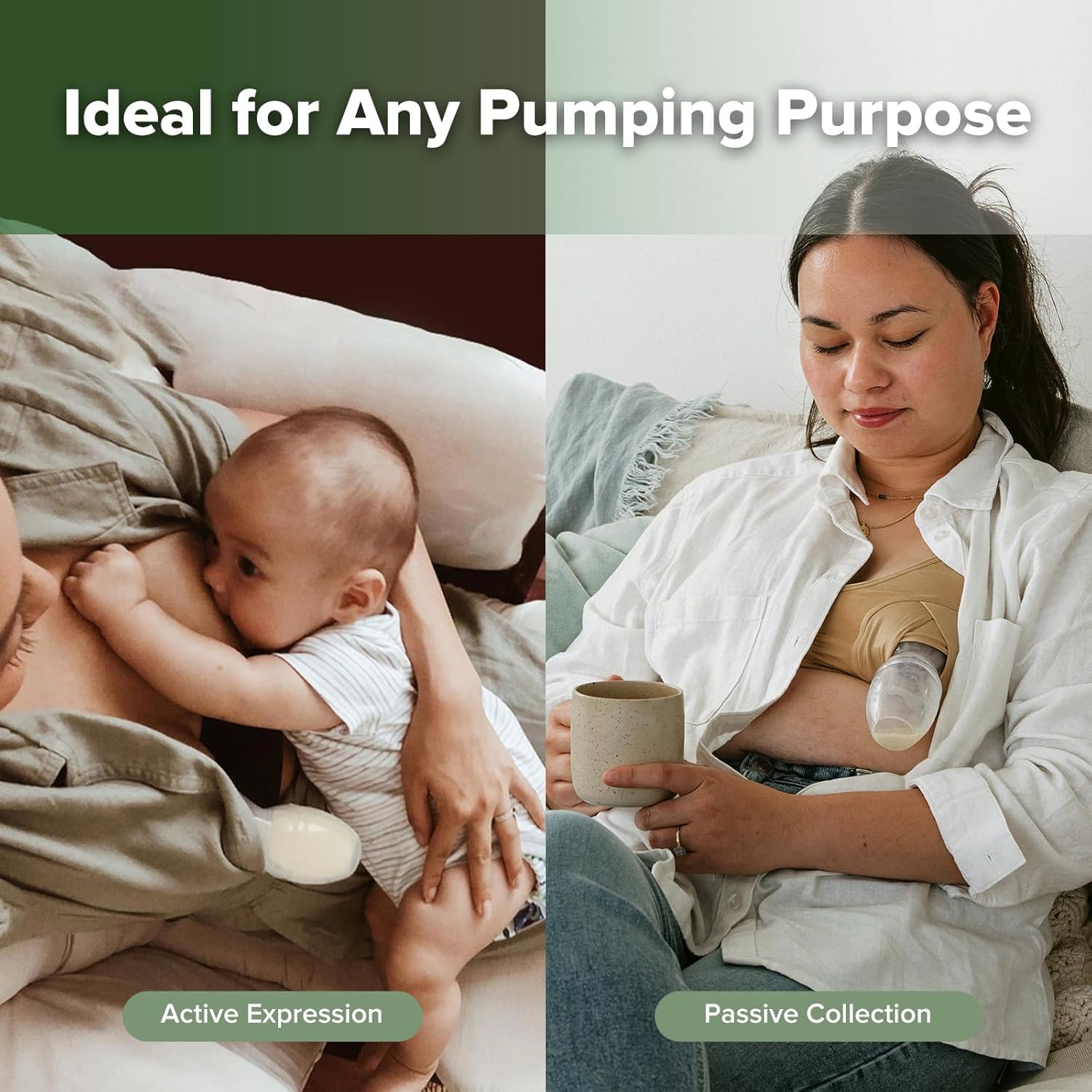 Thumbnail 1 de Haakaa manual breast pump (patented silicone milk collector) – hands-free, continuous natural suction, 4oz/100ml, grey