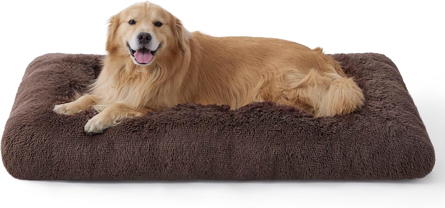Detalle de Bedsure Hundebett Flauschig, 119x74x8 cm