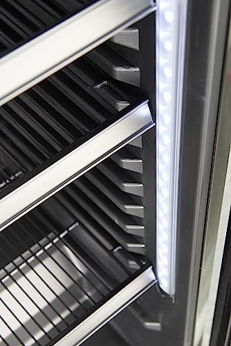 Detalle 2 de METRO Professional Frigorífico GSC2360B: expo y almacenamiento frigorífico de 347 L con puerta de cristal y llave