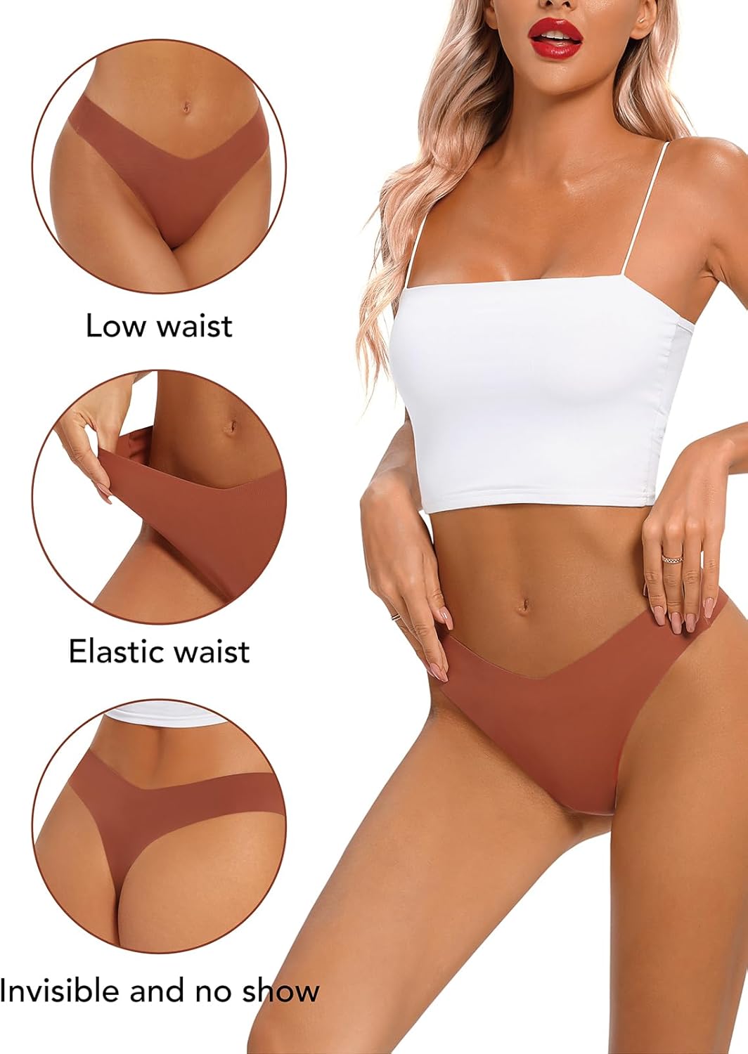 Thumbnail 1 de tichers Seamless Thongs 6-pack