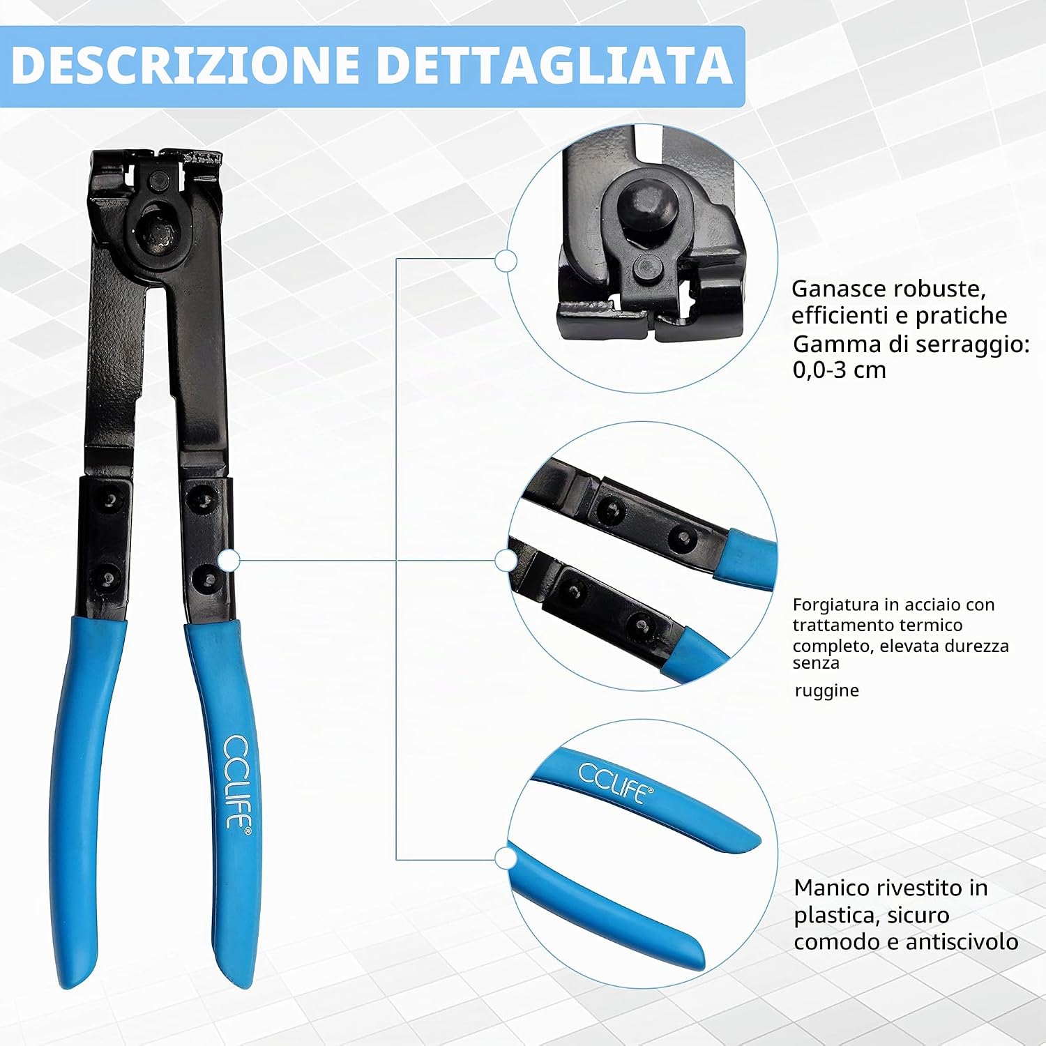 Thumbnail 1 de CCLIFE 2 Pezzi Pinze per manicotti asse Giunto Boot con tagliastriscia integrato