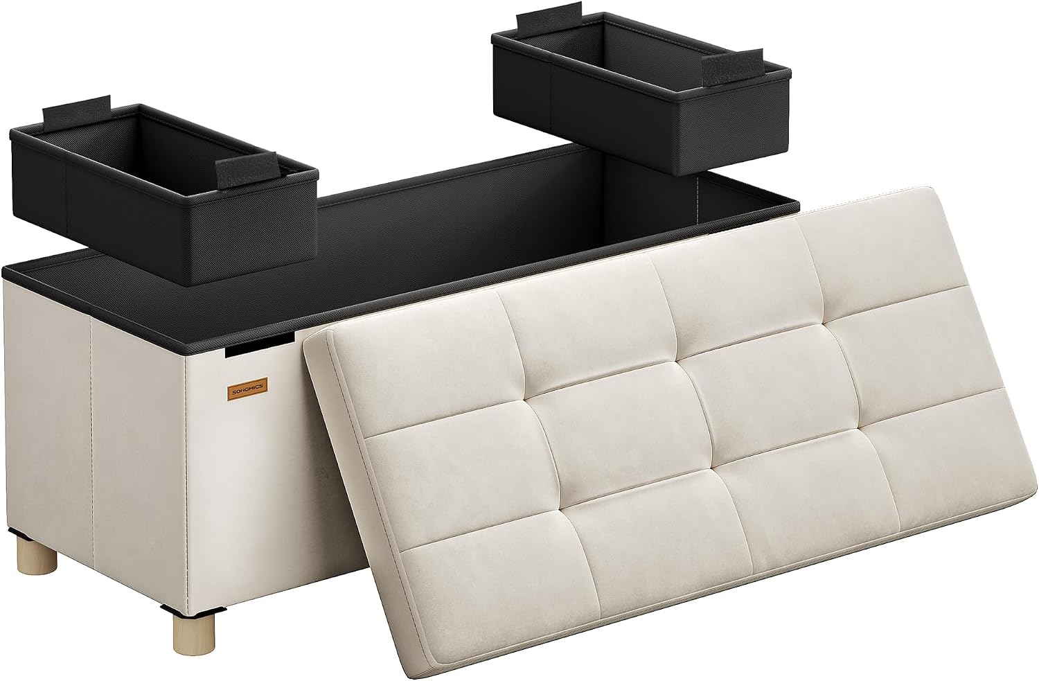 Thumbnail 6 de SONGMICS Storage Ottoman Bench, 43.3 Inches