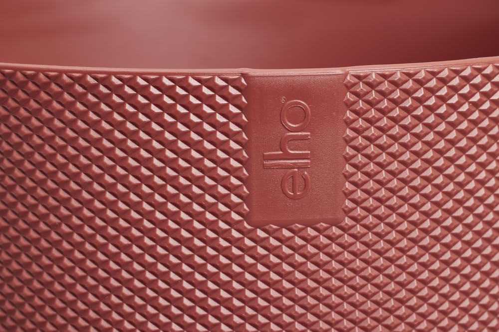 Detalle 2 de Elho Jazz Round 26cm 🌱 Maceta Grande Interior Reciclada Roja