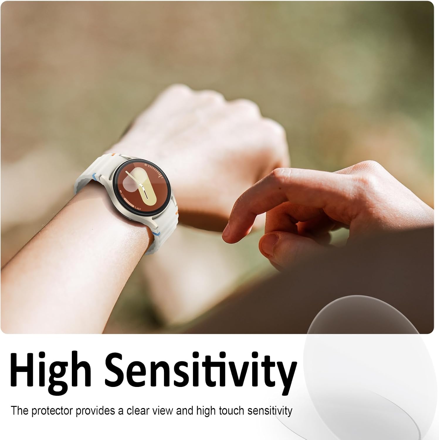 Thumbnail 2 de SPGUARD for Galaxy Watch 7/6/5/4 40mm Tempered Glass Screen Protector, 4-Pack