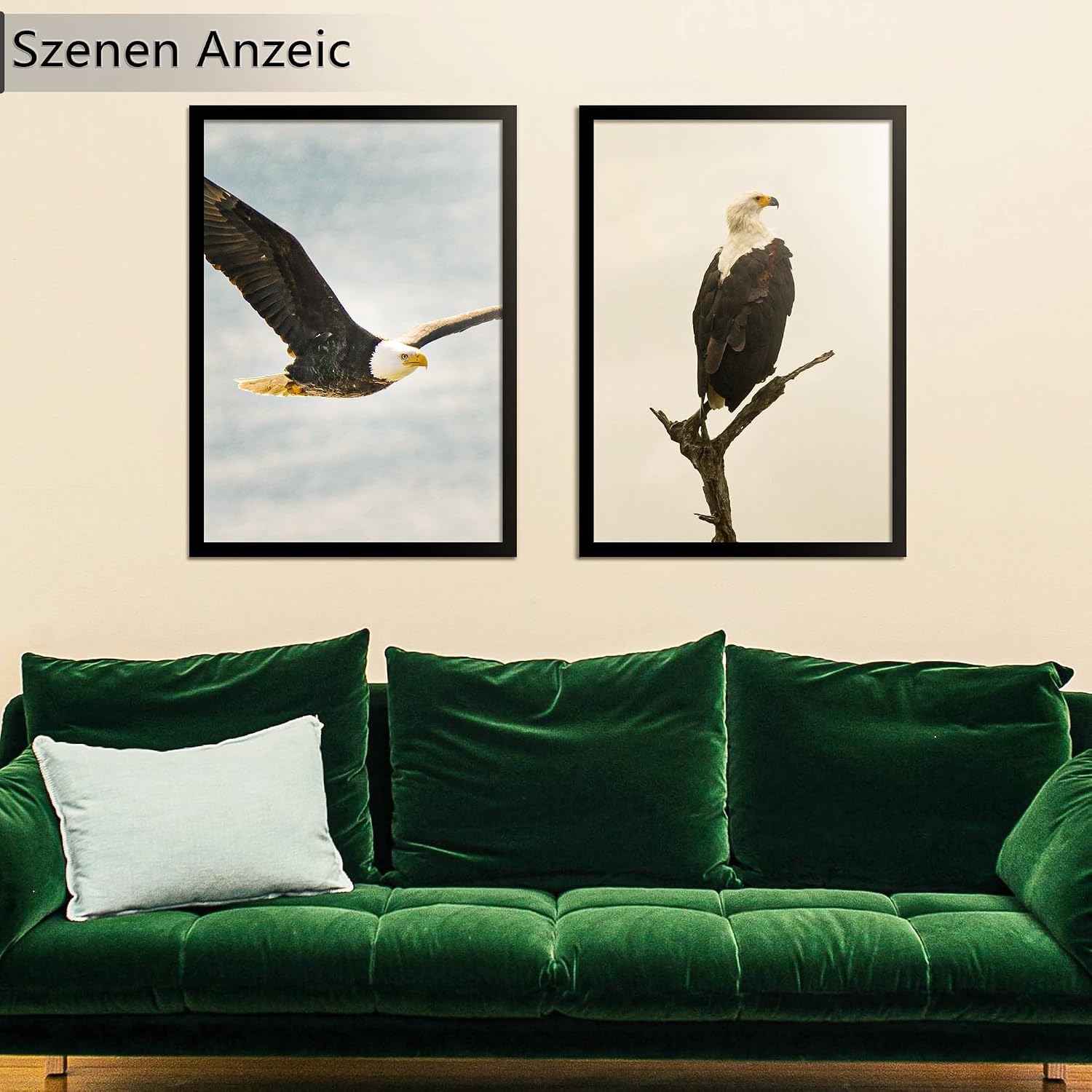 Detalle 2 de Tinkeps 3er-Pack Bilderrahmen A2 (42x59,4 cm) Schwarz – Holzrahmen mit Plexiglas