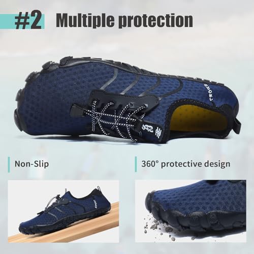 Detalle de Hanani Barefoot Water Shoes: Lightweight, Quick-Dry Aqua Shoes for Unisex Waterside Wear