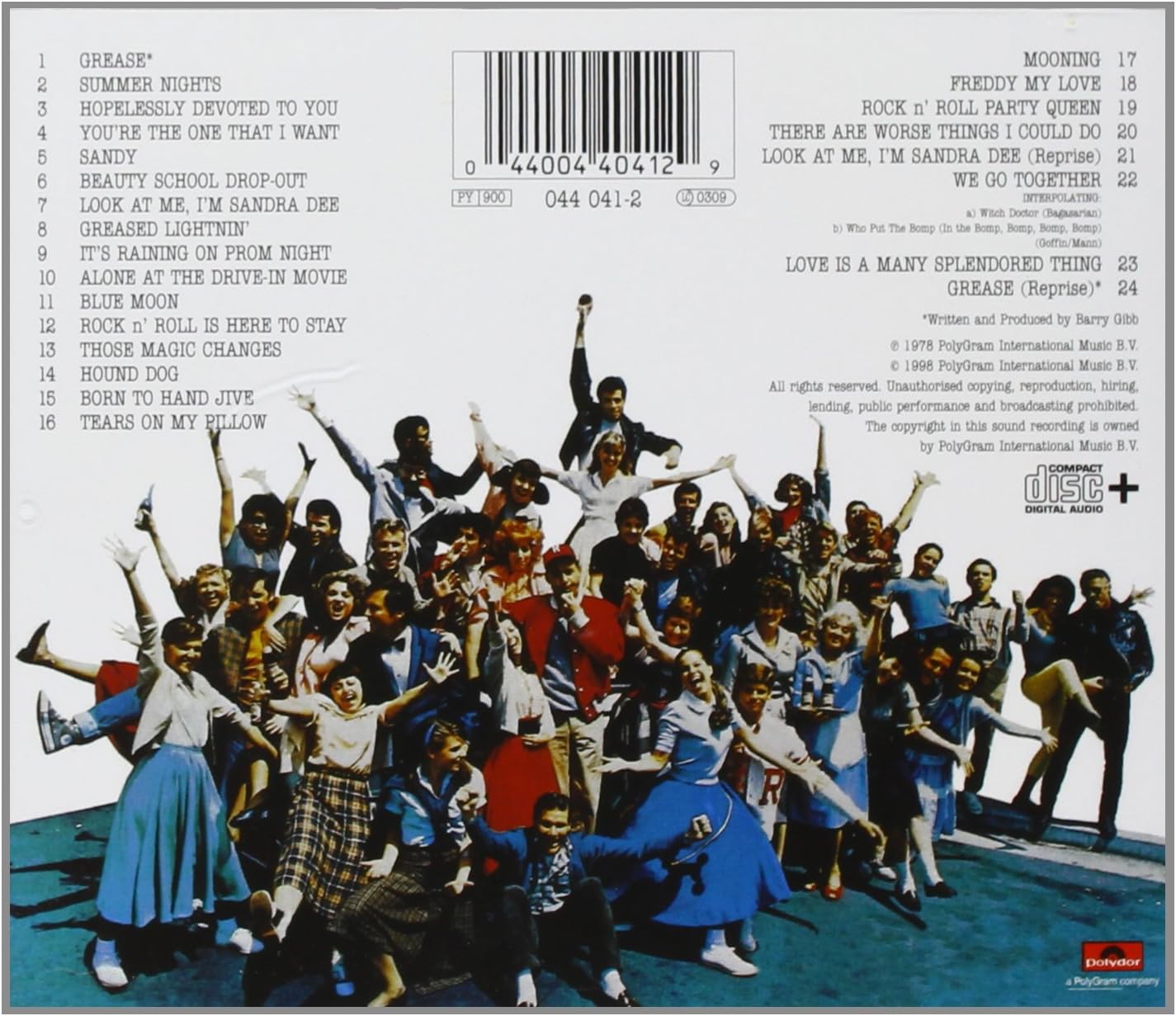 Thumbnail 1 de Polydor Grease (1990) featuring photo & videoclips on CD-ROM