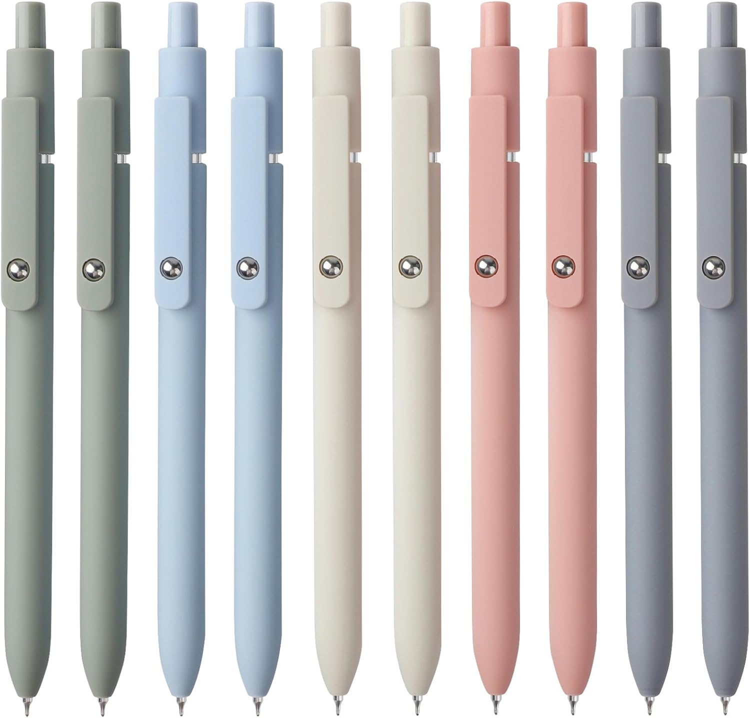 FIOVER Gel Pens 0.5mm 10 Pack Morandi
