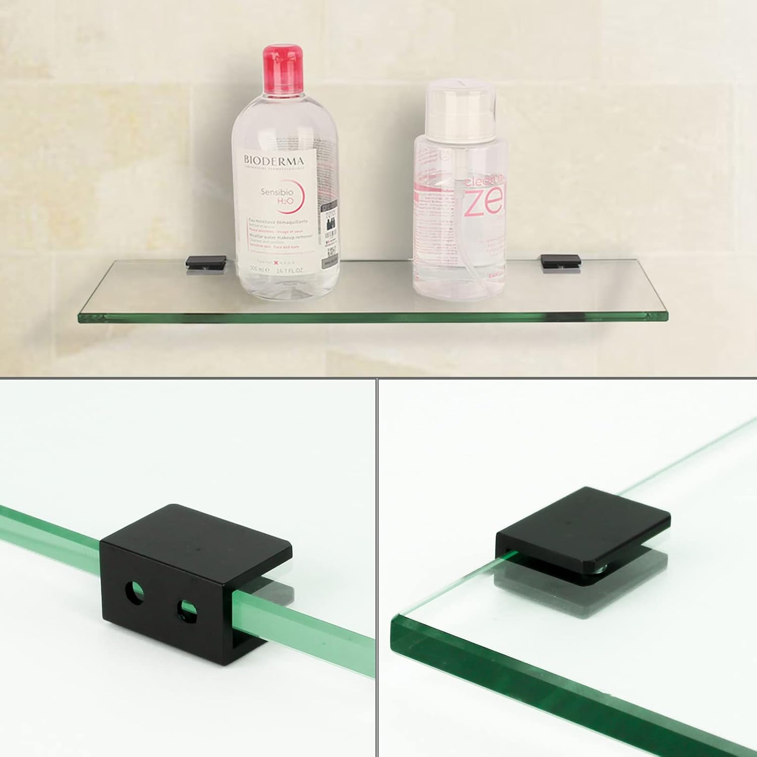 Thumbnail 4 de WANLIAN Adjustable Glass Shelf Brackets, Aluminium Alloy