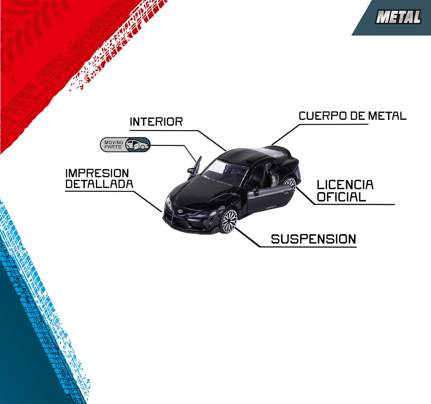 Thumbnail 3 de Majorette Black Edition Giftpack 5 Veicoli Die-Cast 1:64 – Set in Metallo con Modelli Autentici