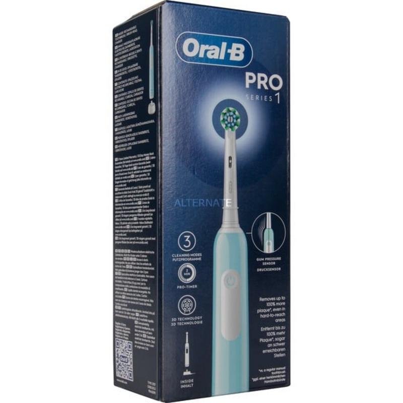 Detalle 2 de Braun Oral-B Pro 1 Cross Action: cepillo eléctrico oscilante con 3 modos y temporizador