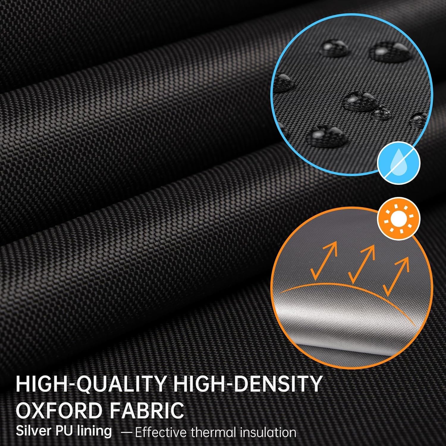 Thumbnail 2 de Bemece Portable 100% Blackout Blind (No Drill) for Windows – 420D Oxford Blackout, Cut-to-Fit, Velcro & Adhesive