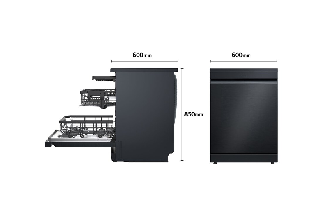 Thumbnail 1 de LG DF375HMS Outlet lavavajillas QuadWash Steam 3ª bandeja A