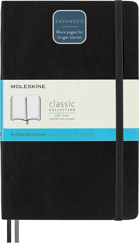 Detalle de Moleskine Classic Expanded A5 13x21 — 400 páginas 📔