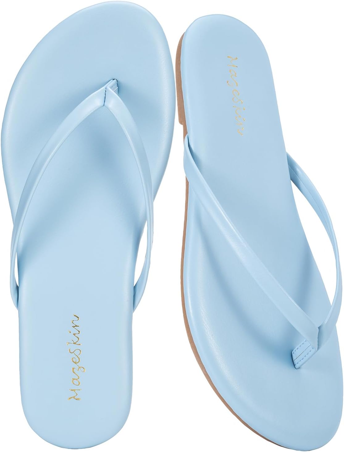 Thumbnail 6 de Mazeskin Women's Memory Foam Comfortable Flat Thong Sandals