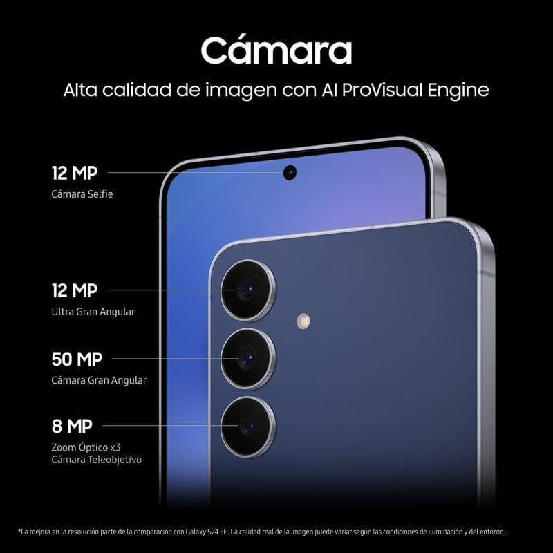 Thumbnail 1 de Samsung Galaxy S25 FE 5G (8GB/512GB) blanco: pantalla AMOLED de 6,7 y batería de larga duración