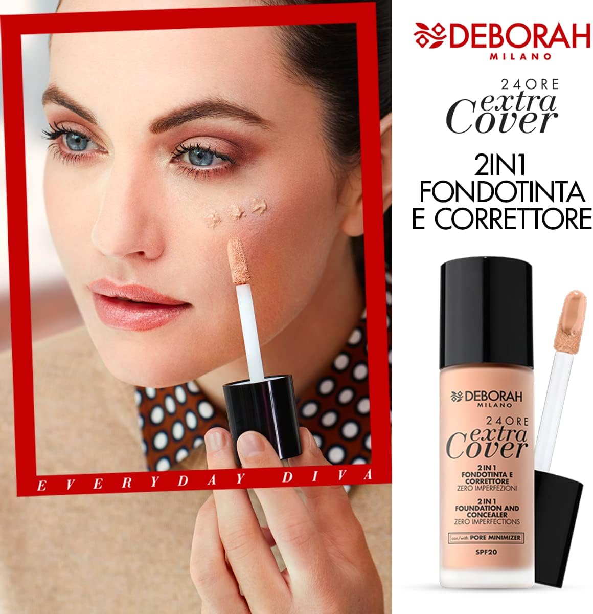 Thumbnail 6 de 24 Ore Extra Cover 2in1 Foundation & Concealer SPF20 n° 03 Sand