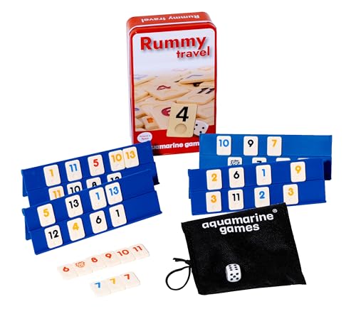 Thumbnail 4 de Aquamarine Games Travel Rummy 106 fichas 🎲