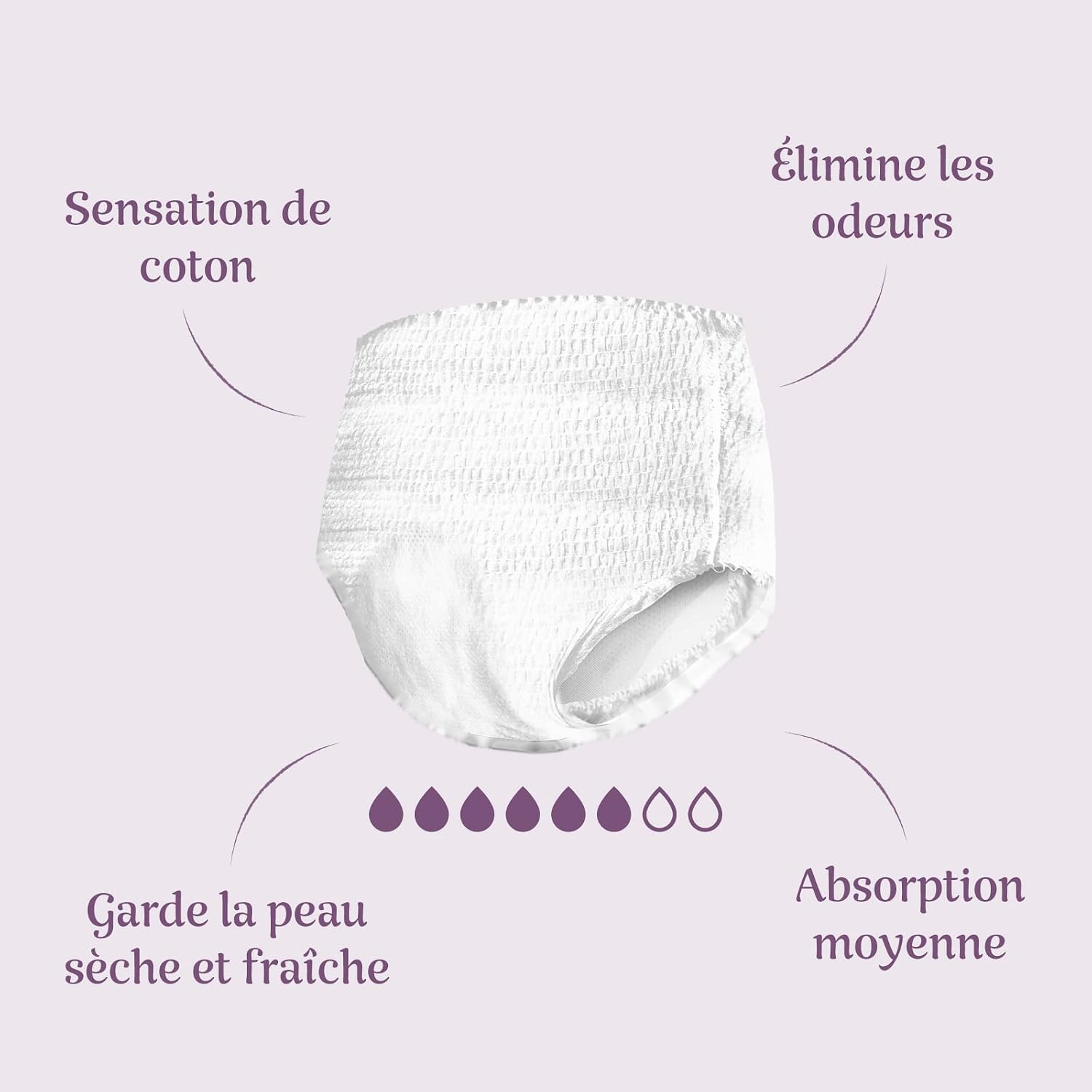 Thumbnail 3 de Amazon Basic Care Femme Culottes Plus Moyen 40 pièces