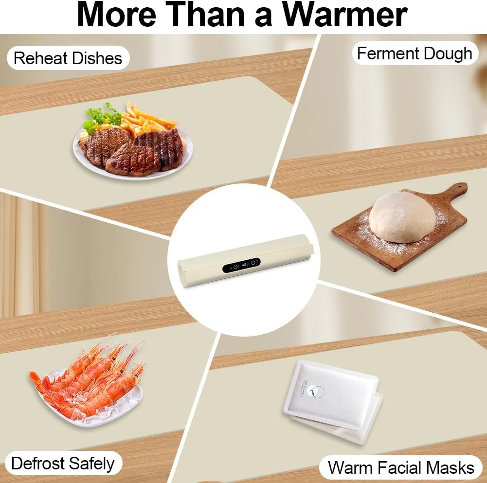 Thumbnail 6 de Vicloon V-NCDML-EU-FBA Silicone Food Warming Mat, 6 Heat and Timer Settings