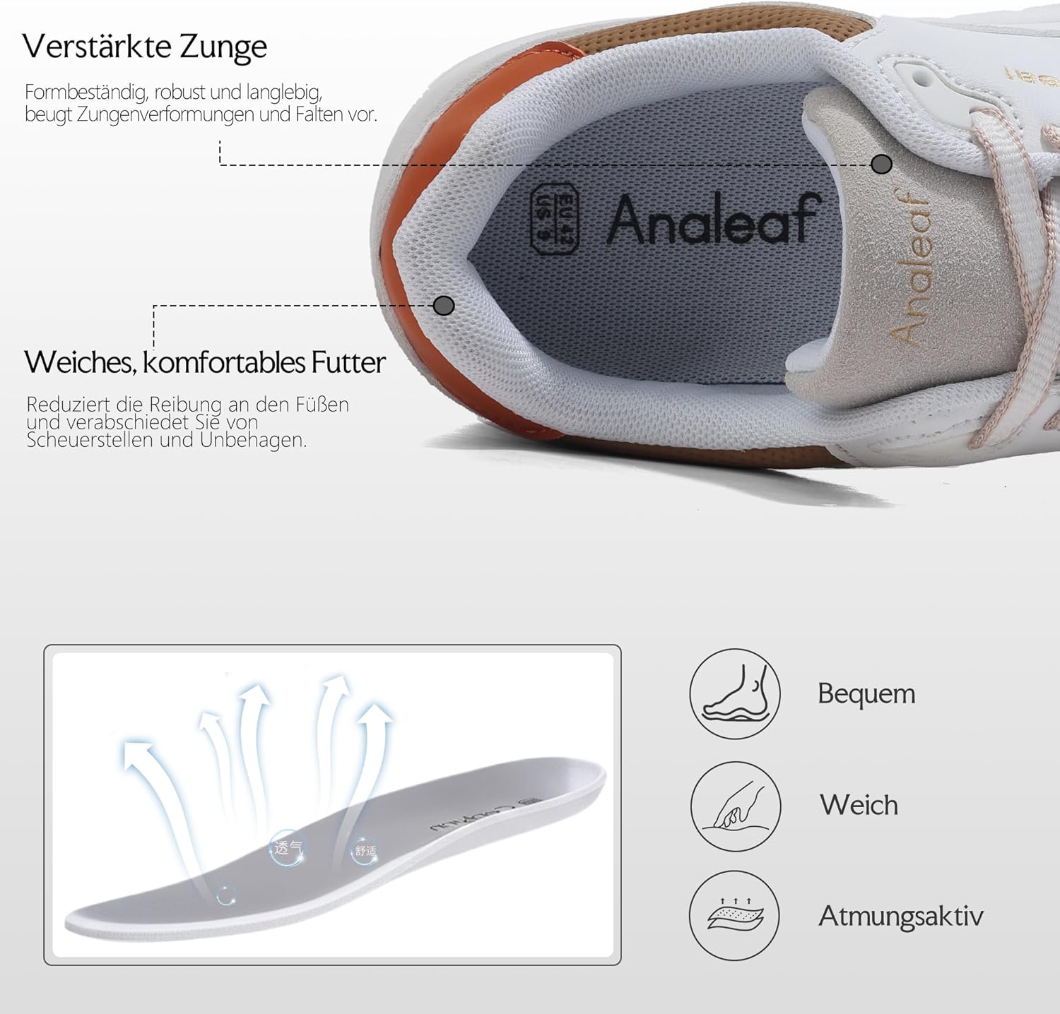 Thumbnail 4 de ANALEAF Herrenschuhe Sneaker Leichtgewicht