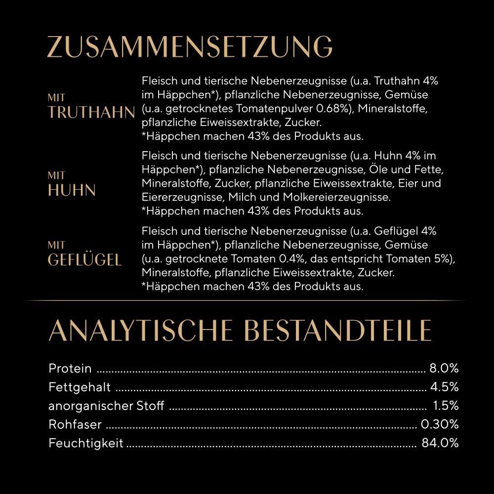 Detalle de Sheba Portionsbeutel Katzennassfutter Multipack Fresh Cuisine Taste of Rome mit Truthahn und Huhn – 6x50 g