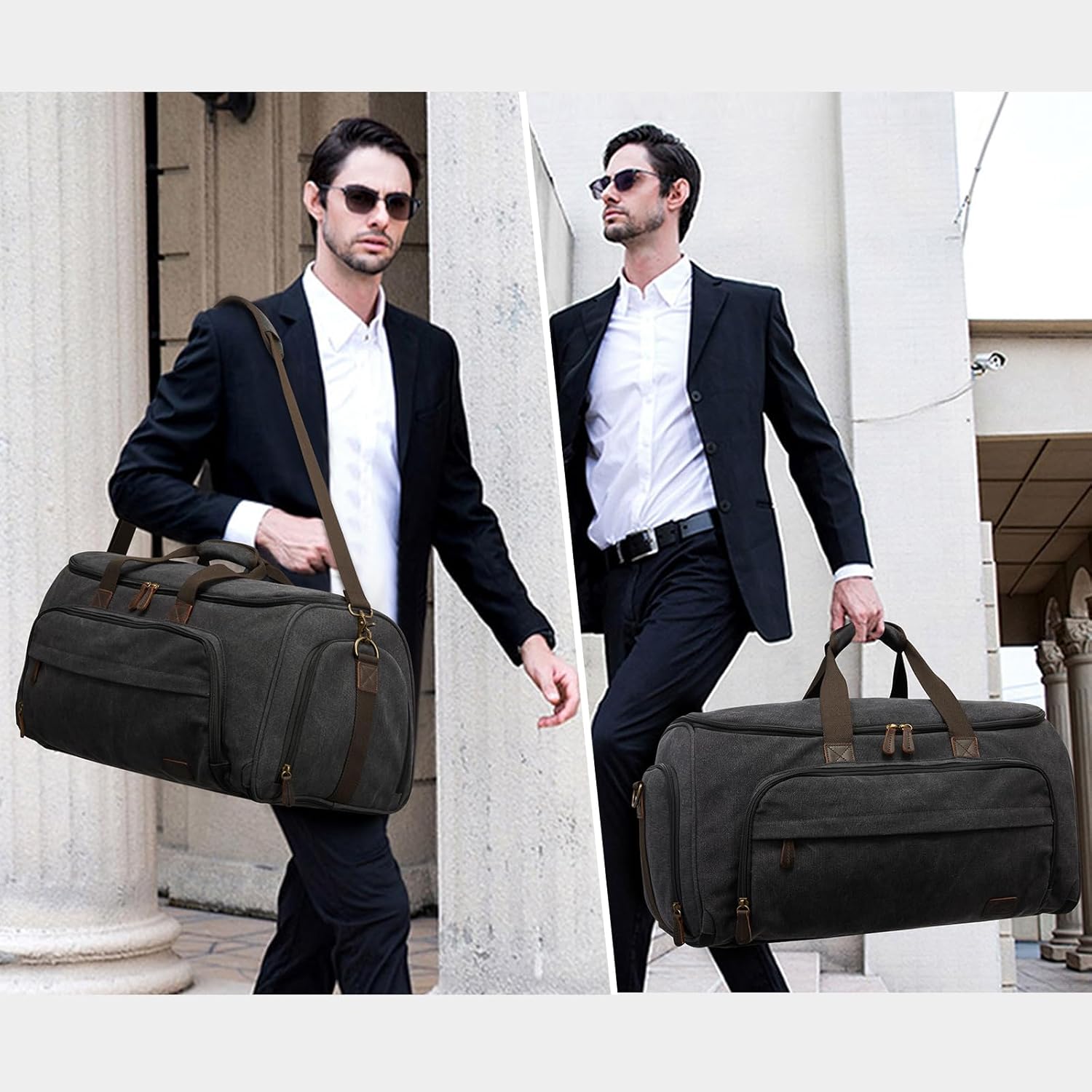 Detalle 2 de S-ZONE 60L 3 in 1 borsa per vestiti convertibile con astuccio da toilette
