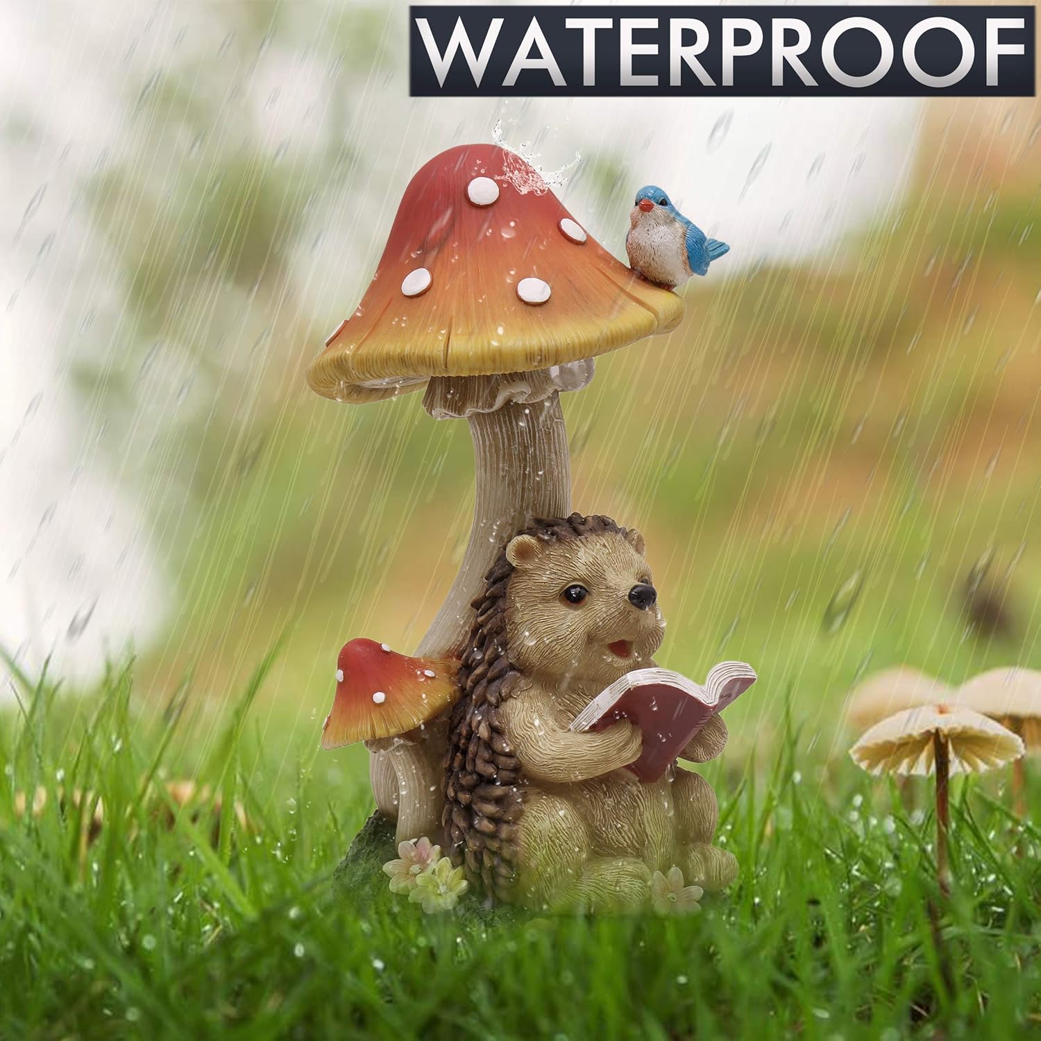 Thumbnail 4 de TERESA'S COLLECTIONS Hedgehog Garden Ornament 17.5cm