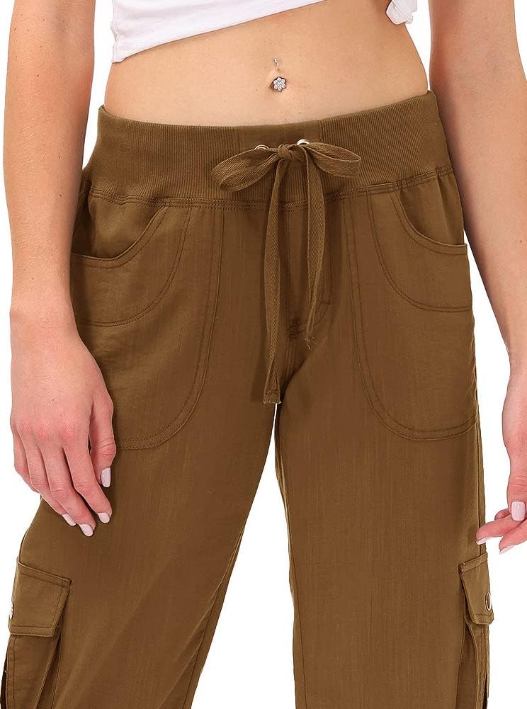 Detalle de MoFiz Womens Capris Loose Fit