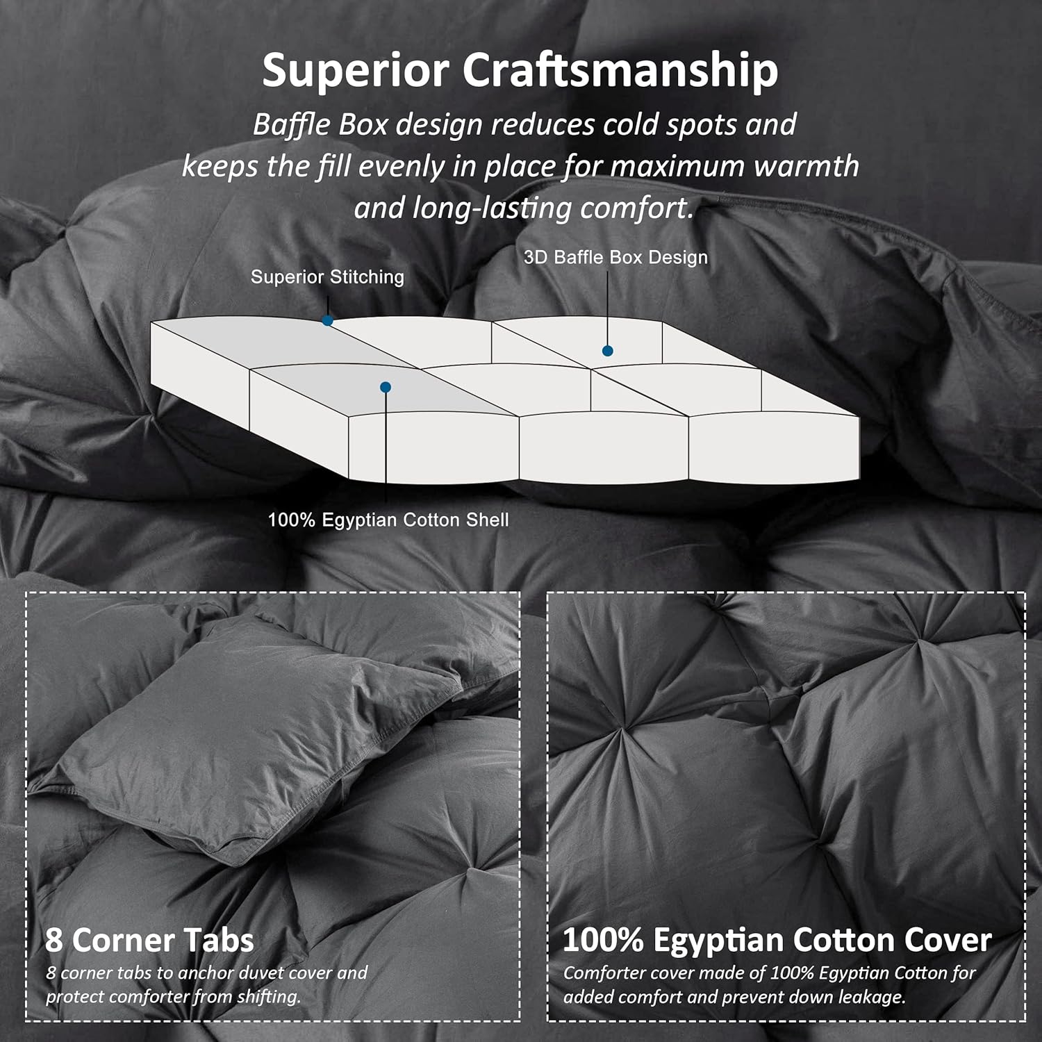 Thumbnail 5 de Goose Down Comforter, 95 oz ⚙