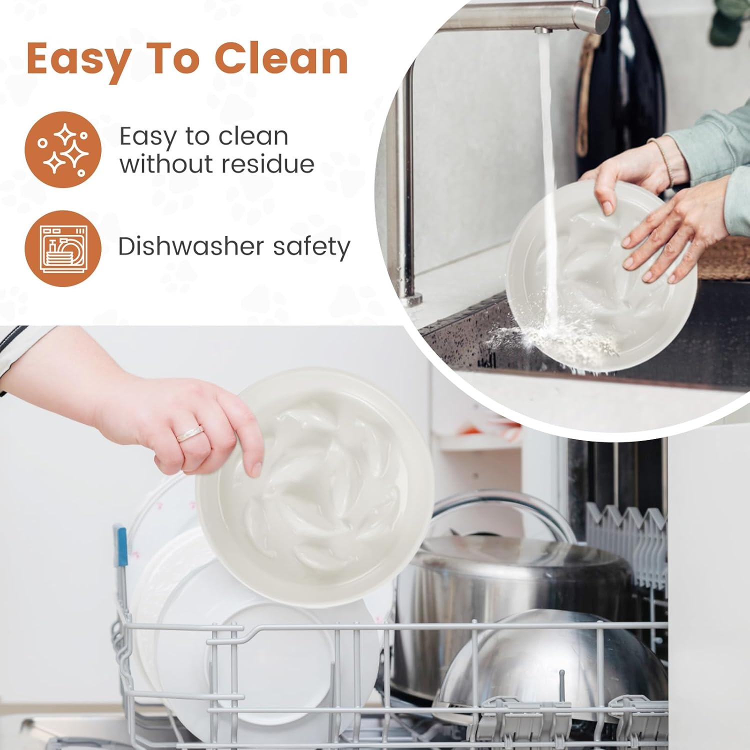 Thumbnail 6 de PETTOM Anti-Schling Napf aus Keramik für Katzen & kleine Hunde (langsames Fressen, Ø16 cm)