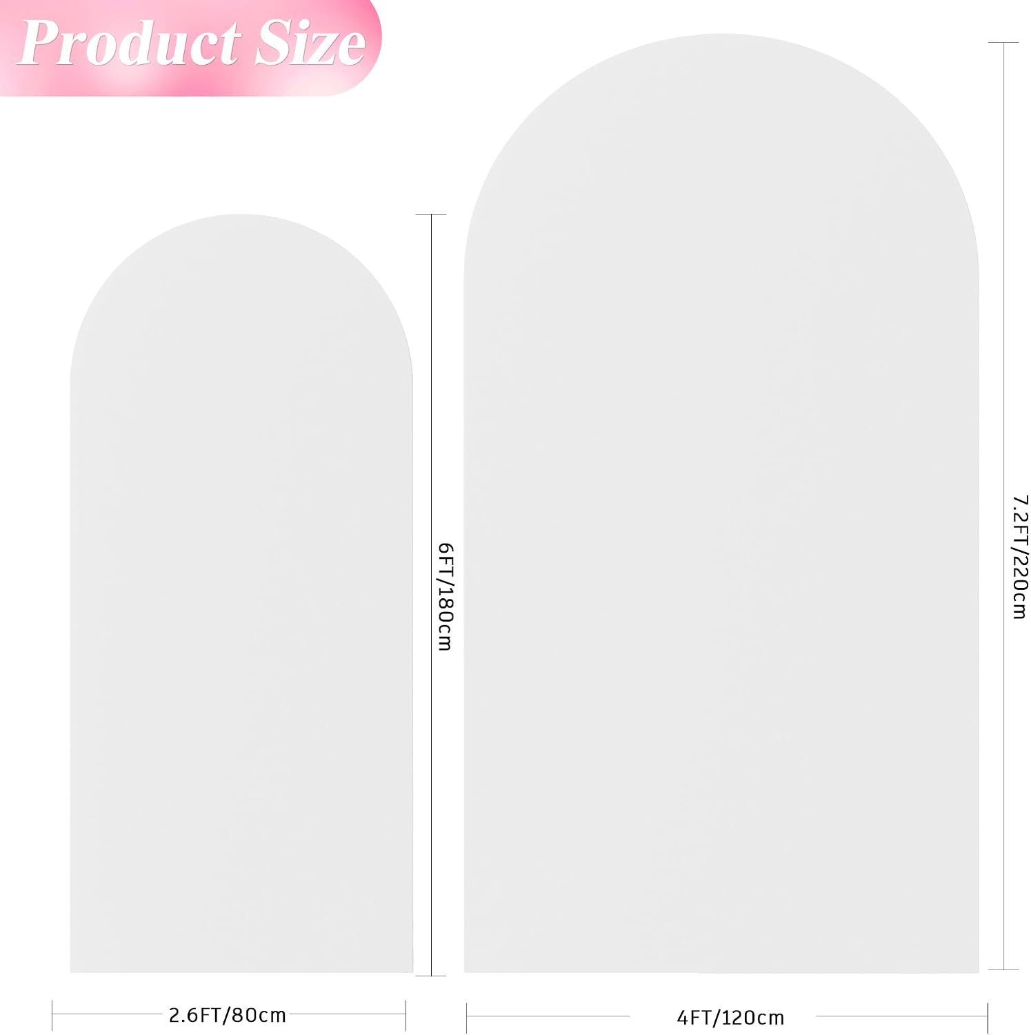 Thumbnail 1 de Wokceer Wedding Arch Backdrop Cover 7.2FT