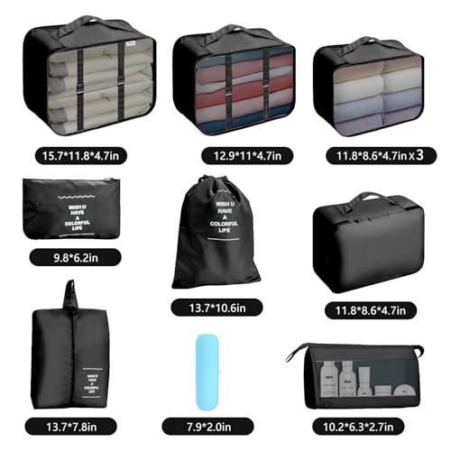 Thumbnail 1 de Jsdoin Packing Cubes for Suitcase (11 PCS) – Waterproof Luggage Organisers