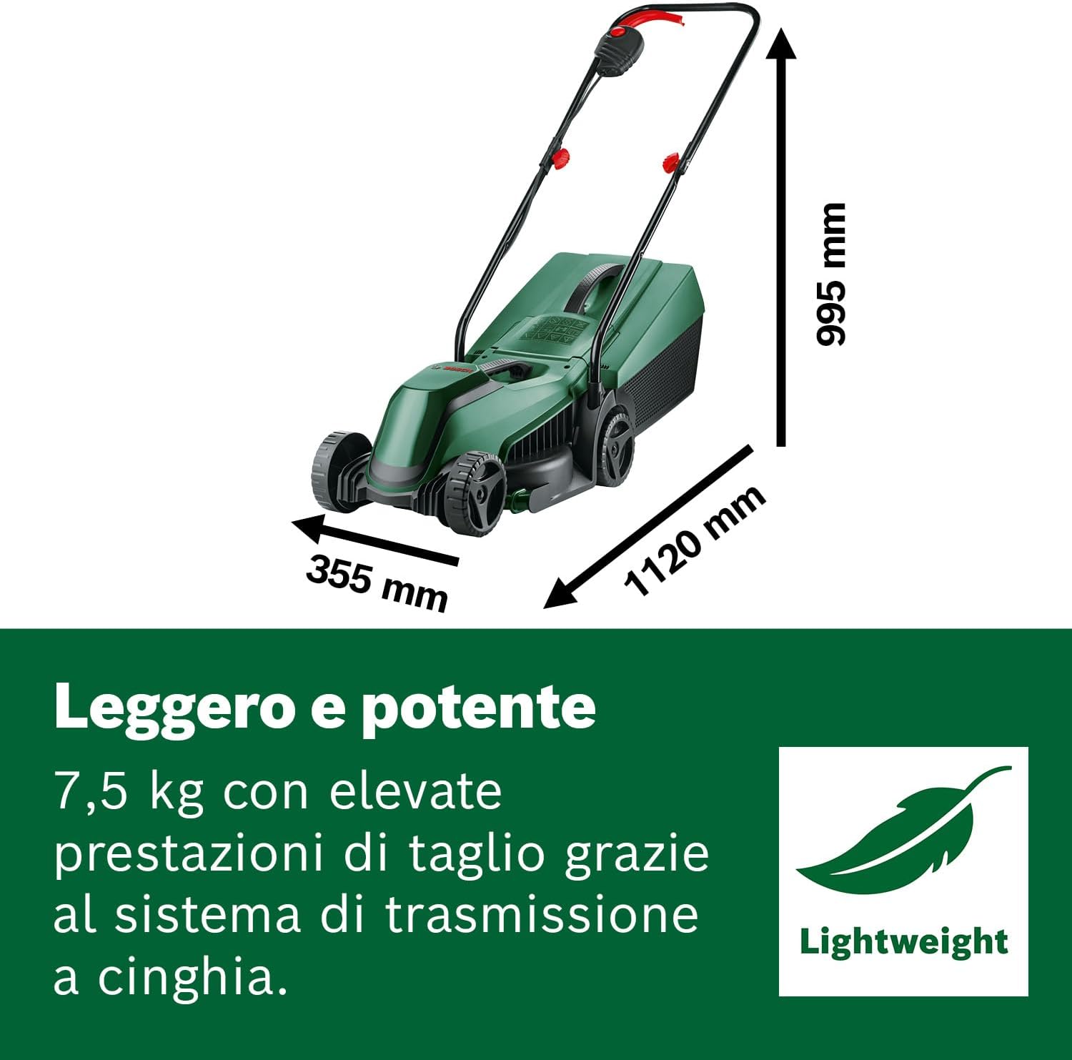 Thumbnail 5 de Bosch EasyMower 18V-32-200 a batteria (32 cm) con batteria 4,0 Ah e caricatore AL 1830