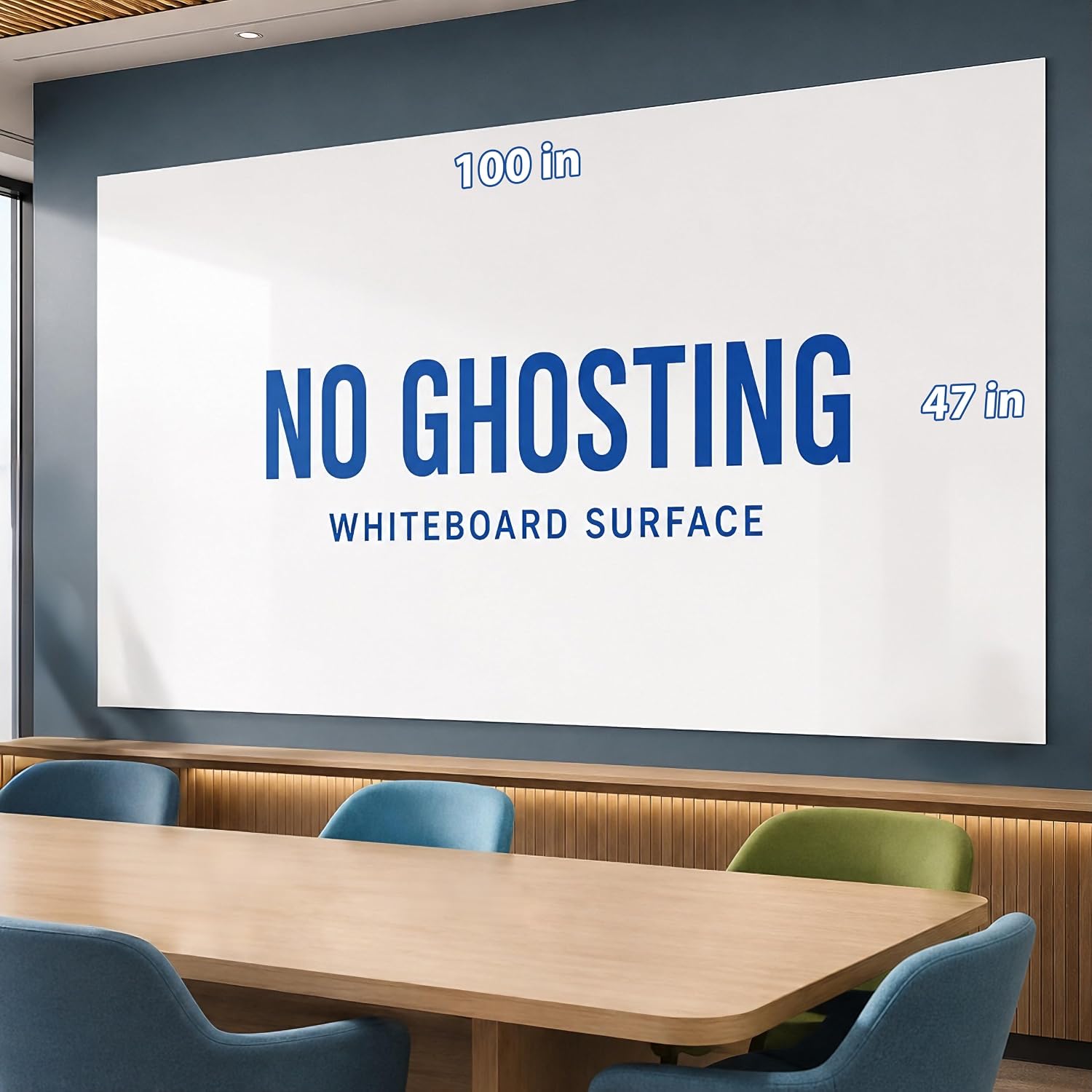 Detalle de HeatPomelo Dry Erase Wall Paper, 100" x 47", Peel-and-Stick PET