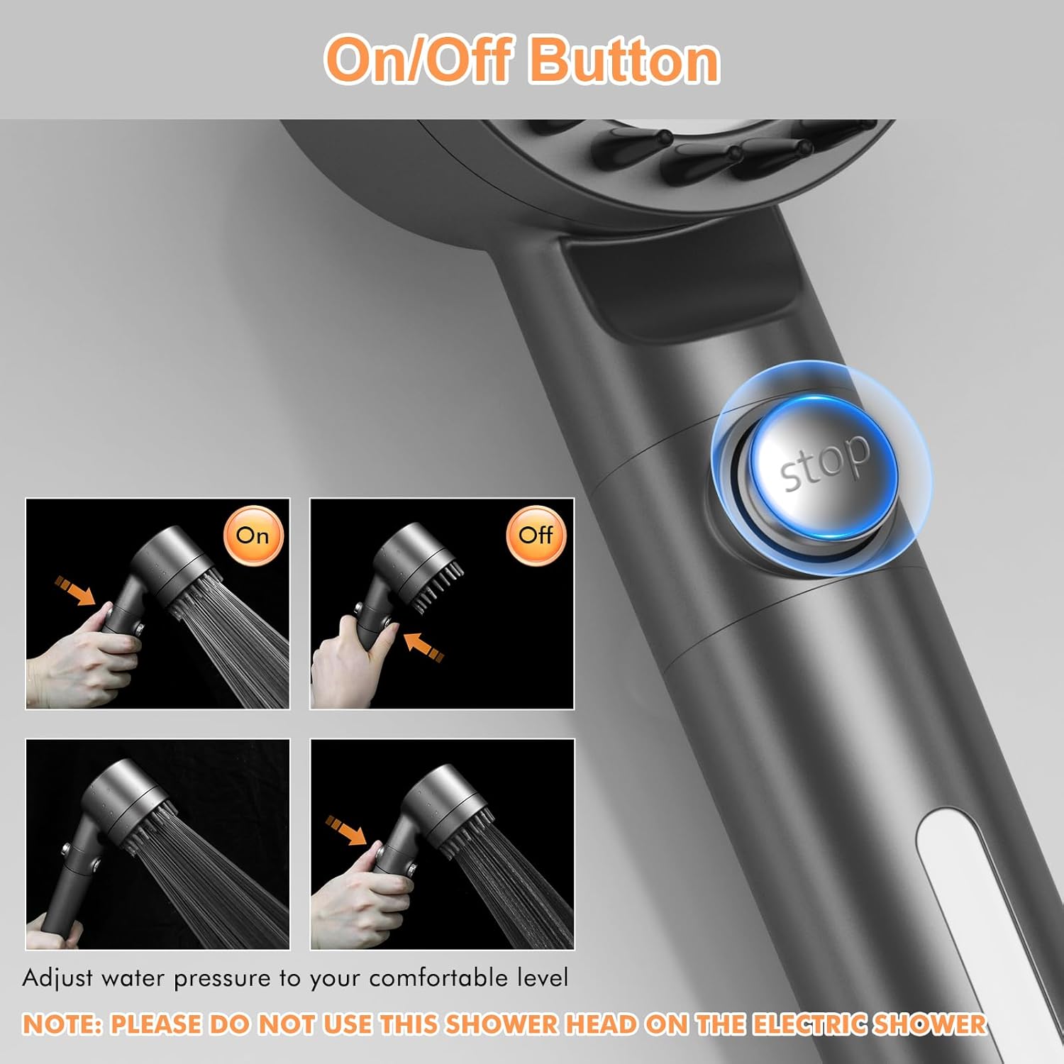 Thumbnail 3 de MEKO Hard Water Filter Shower Head 15-stage