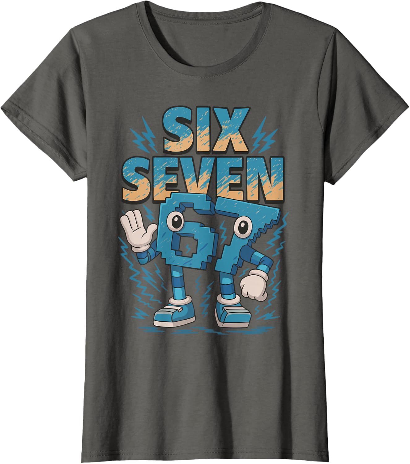 Thumbnail 2 de Kids Meme 67 Six Seven 6 7 Italian Brainrot T-Shirt