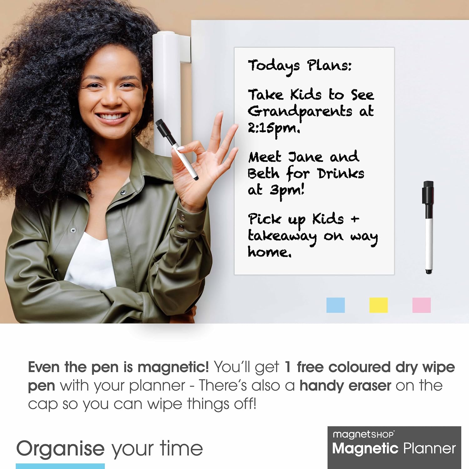 Thumbnail 3 de TMS A5 Magnetic Whiteboard 148×210 mm 📝